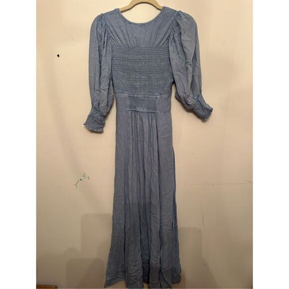 Free People String Of Hearts Maxi Dress Smocked size xs - Picture 4 of 6